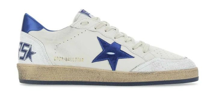 Golden Goose Ball Star Blanco Azul Hombre