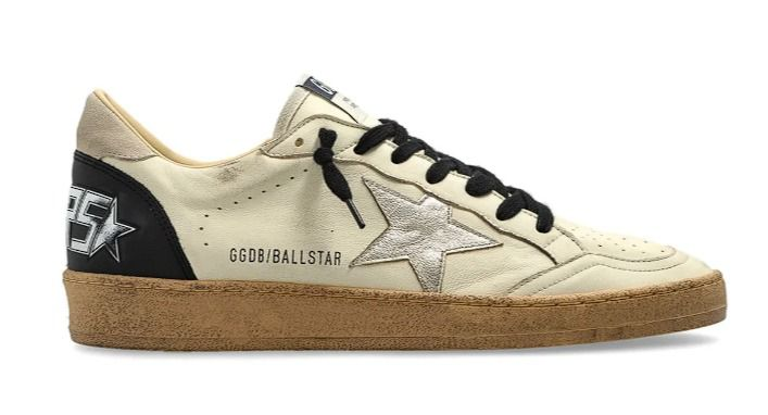 Golden Goose Ball Star Crema Negro Hombre