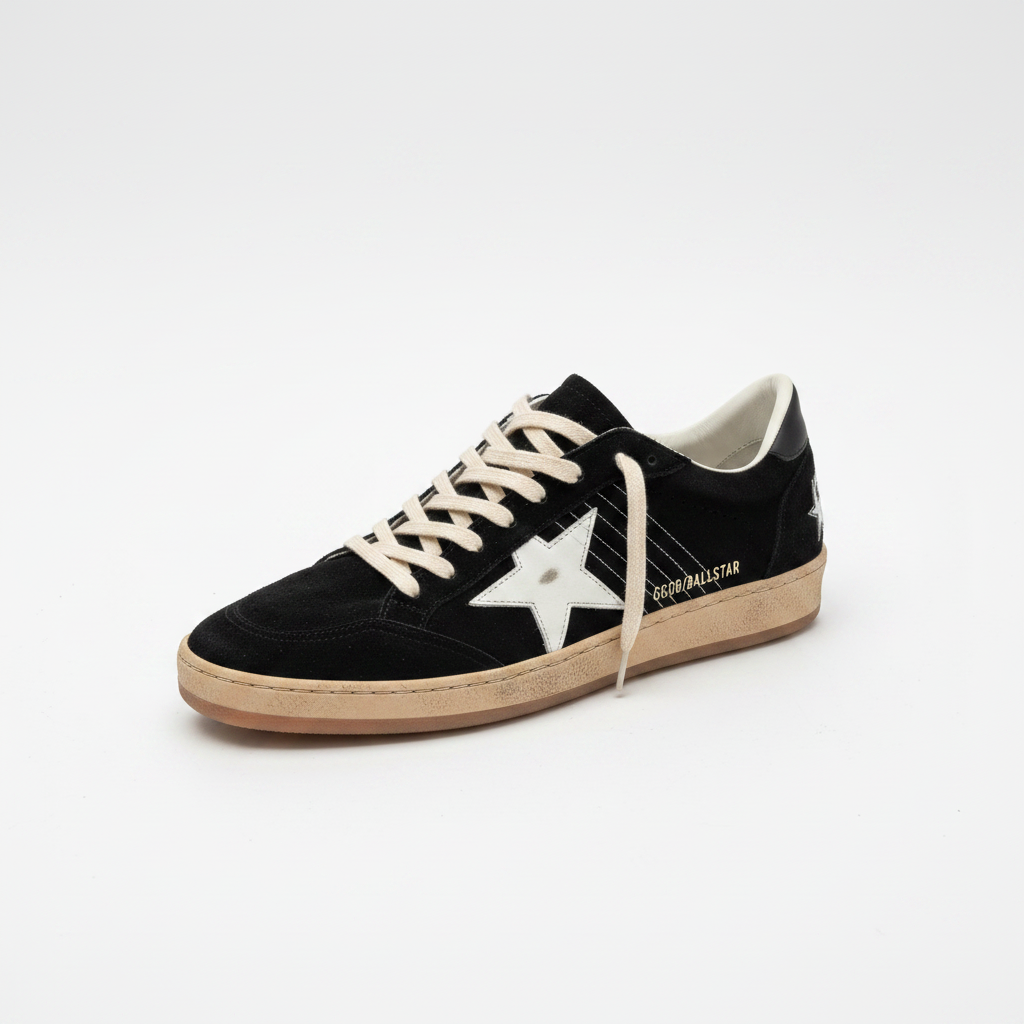 Tenis Golden Goose Ball Star Negro - Foto profesional