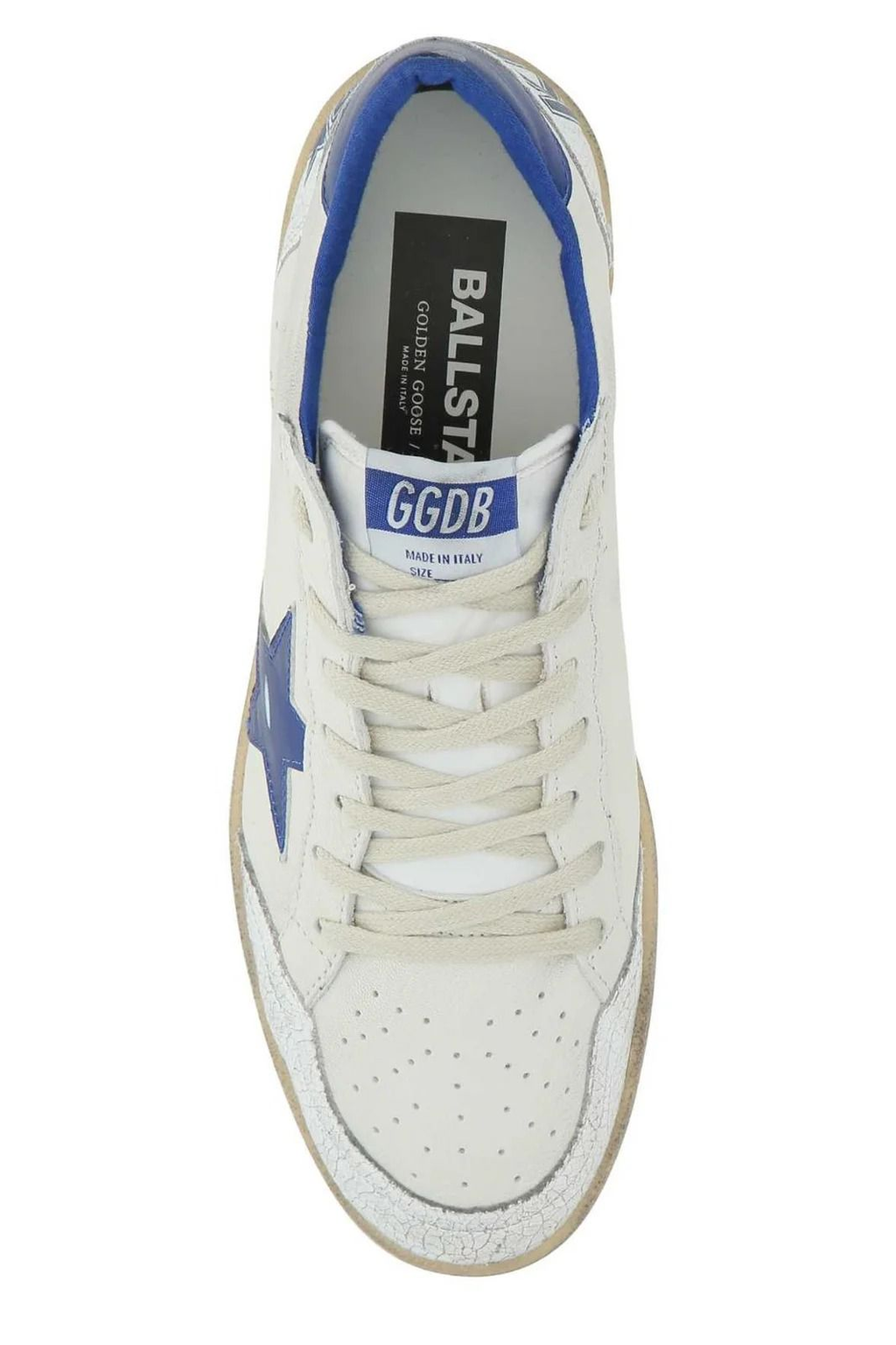 Golden Goose Ball Star Blanco Azul Hombre